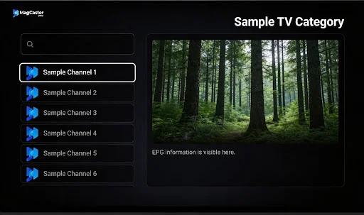 MagCaster IPTV ডাউনলোড করুন – সেরা MAG, Xtream, M3U প্লেয়ার - Screenshot 6