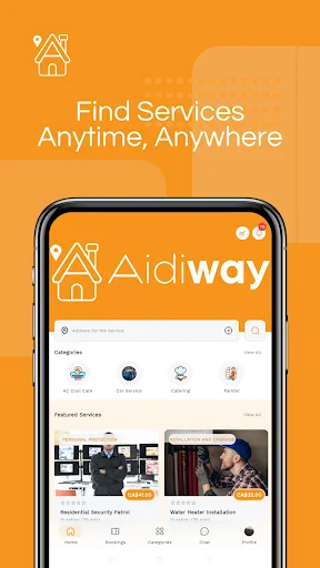 Aidiway: Home Services ডাউনলোড করুন – সেরা সার্ভিস প্রোভাইডার খুঁজুন - Screenshot 1