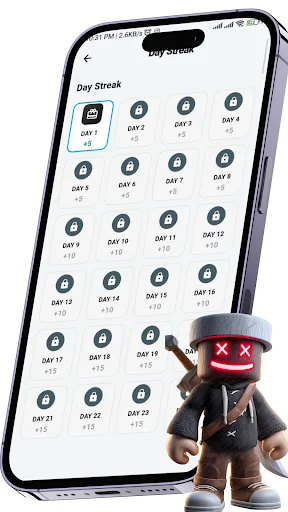 Robux Rewards ডাউনলোড করুন – বিনামূল্যে রব্লক্স গিফট কার্ড পান - Screenshot 6