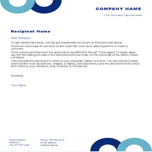 Business Letter Templates ডাউনলোড করুন – পেশাদার ফরম্যাট - Screenshot 17