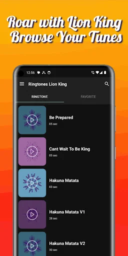 Ringtones Lion King ডাউনলোড করুন – লায়ন কিং রিংটোন ফ্রি - Screenshot 2