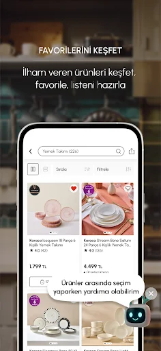 Karaca: Ev & Yaşam Alışverişi অ্যাপ ডাউনলোড করুন – সেরা ডিল পান - Screenshot 3