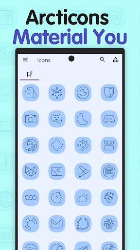 Arcticons Material You Icons ডাউনলোড করুন – সেরা আইকন প্যাক - Screenshot 1