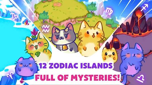 Meowtopia: Zodiac Cat Merge ডাউনলোড করুন – সেরা ক্যাট মার্জ গেম - Screenshot 3