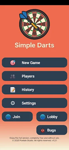 Simple Darts: Multiplayer ডাউনলোড করুন – বন্ধুদের সাথে ডার্টস খেলুন - Screenshot 1
