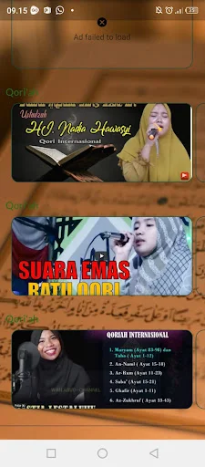 Qoriah Putri Internasional ডাউনলোড করুন – সেরা কোরআন তেলাওয়াত - Screenshot 21