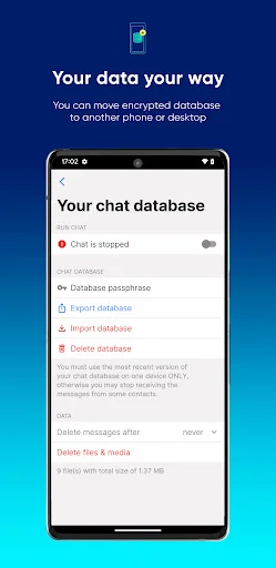 SimpleX Chat ডাউনলোড করুন – সুরক্ষিত ও প্রাইভেট মেসেজিং অ্যাপ - Screenshot 7