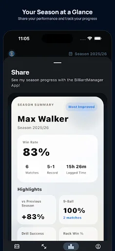 BilliardManager ডাউনলোড করুন – আপনার বিলিয়ার্ড দক্ষতা উন্নত করুন - Screenshot 8