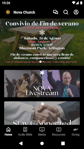 Nova Church VA ডাউনলোড করুন – আধ্যাত্মিক উন্নতির সেরা অ্যাপ - Screenshot 1