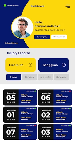 Sistem Pelaporan Polres Sleman ডাউনলোড করুন – নিরাপত্তা তথ্য অ্যাপ - Screenshot 3