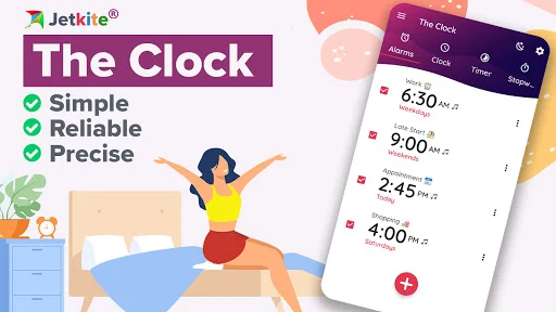 The Clock: Alarm Clock & Timer ডাউনলোড করুন – সেরা অ্যালার্ম অ্যাপ - Screenshot 1