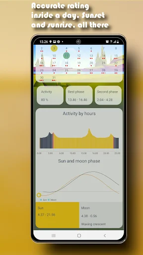 Solunar Fishing Calendar ডাউনলোড করুন – মাছ ধরার সেরা সময় জানুন - Screenshot 2