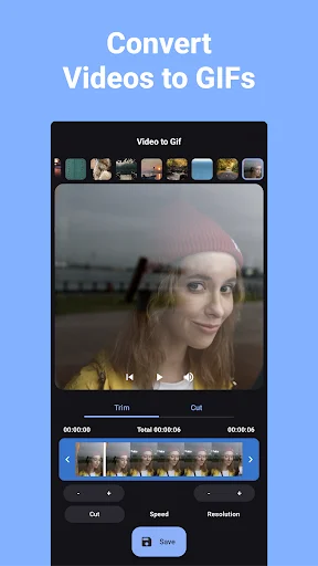 Convert Video to GIF ডাউনলোড করুন – দ্রুত ও উচ্চমানের GIF তৈরি - Screenshot 1