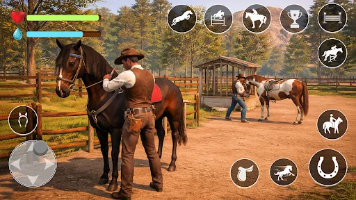 Horse Family Rider Animal Game ডাউনলোড করুন – সেরা ঘোড়া সিমুলেটর - Screenshot 3