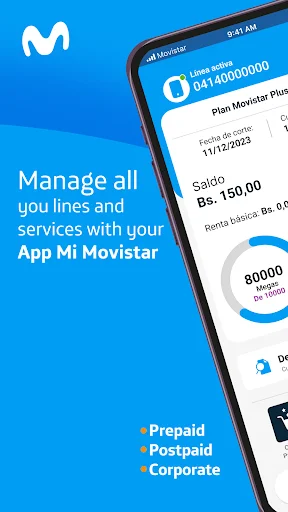 Mi Movistar অ্যাপ ডাউনলোড করুন – ব্যালেন্স এবং অফার চেক করুন - Screenshot 1