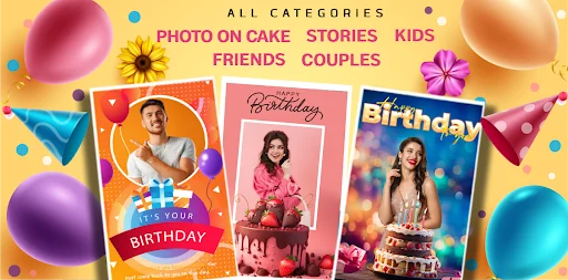 Happy Birthday Photo Frame ডাউনলোড করুন – সেরা বার্থডে ভিডিও মেকার - Screenshot 3