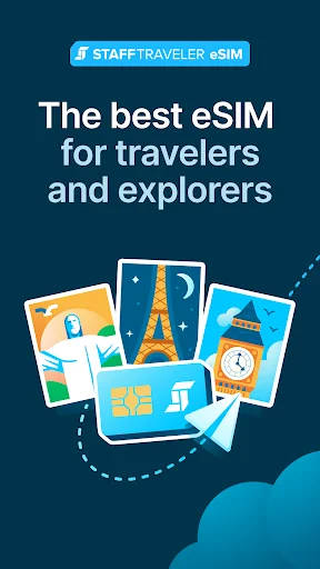 StaffTraveler eSIM ডাউনলোড করুন – ১৬০+ দেশে সাশ্রয়ী ইন্টারনেট - Screenshot 1