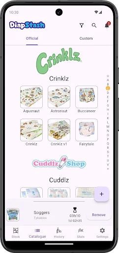 DiapStash ডাউনলোড করুন – ডায়াপার ইনভেন্টরি ও অভ্যাস ট্র্যাকার - Screenshot 4