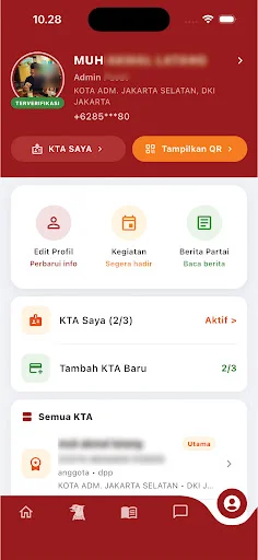 Kita Gerindra অ্যাপ ডাউনলোড করুন – সদস্য প্রোফাইল ও তথ্য - Screenshot 4