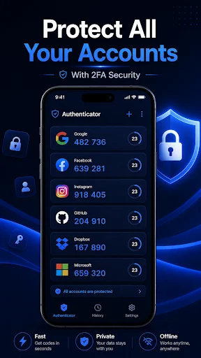 Authenticator App – TrustAuth ডাউনলোড করুন | নিরাপদ ২-ফ্যাক্টর অথেন্টিকেশন - Screenshot 3