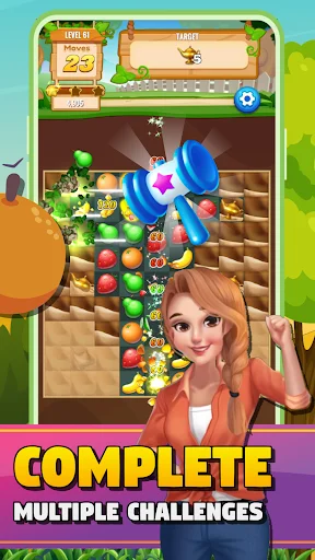 Sweet Fruit Match Puzzle Blast ডাউনলোড করুন – সেরা ফ্রুট পাজল গেম - Screenshot 5