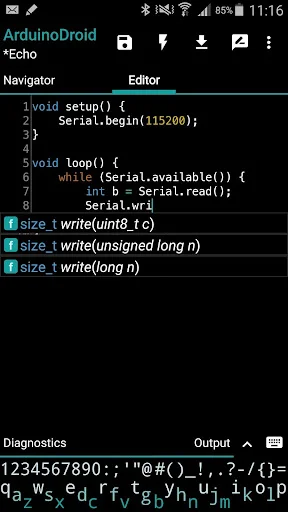 ArduinoDroid ডাউনলোড করুন – অ্যান্ড্রয়েডে Arduino প্রোগ্রামিং শিখুন - Screenshot 1