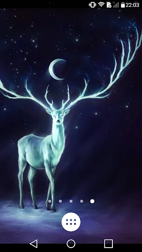 Night Bringer Magical Deer LWP ডাউনলোড করুন – সেরা লাইভ ওয়ালপেপার - Screenshot 2
