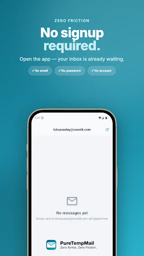 Temp Mail – PureTempMail ডাউনলোড করুন – স্প্যাম মুক্ত ইমেইল সেবা - Screenshot 3