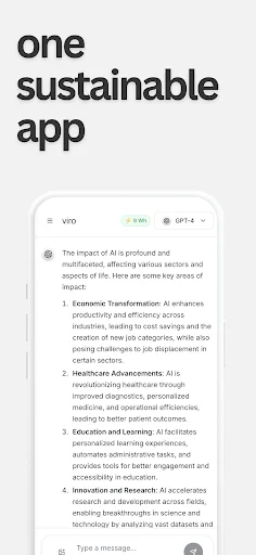Viro – Eco-friendly AI ডাউনলোড করুন | পরিবেশবান্ধব স্মার্ট এআই - Screenshot 6