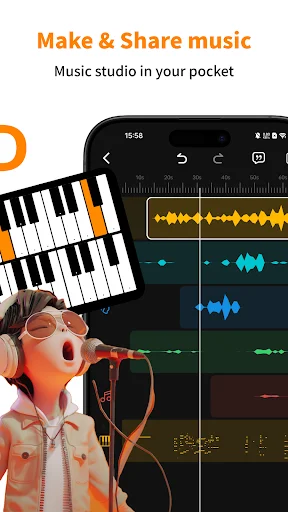 Music Maker & AI Vocal Remover ডাউনলোড করুন – সেরা মিউজিক এডিটর - Screenshot 1