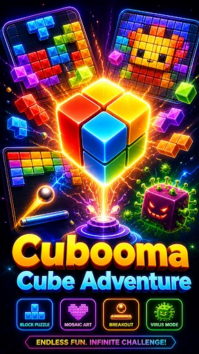Cubooma :Cube Adventure ডাউনলোড করুন – সেরা পাজল গেম - Screenshot 1