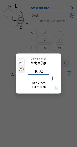 Metal Weight Calculator ডাউনলোড করুন – দ্রুত এবং নির্ভুল হিসাব - Screenshot 6