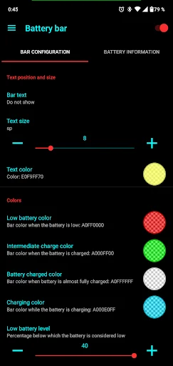 Battery Bar ডাউনলোড করুন – স্মার্টফোন ব্যাটারি মনিটরিং টুলস - Screenshot 8