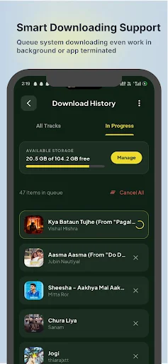 SpotSaver: Music Downloader ডাউনলোড করুন – অডিও অফলাইনে শুনুন - Screenshot 3