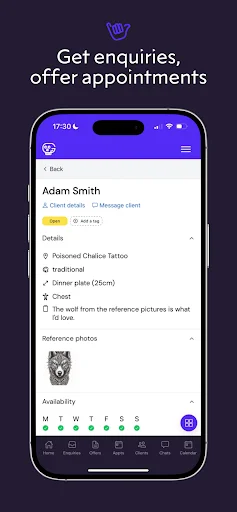 Get Ink অ্যাপ ডাউনলোড করুন – ট্যাটু ব্যবসার জন্য সেরা ম্যানেজমেন্ট টুল - Screenshot 3