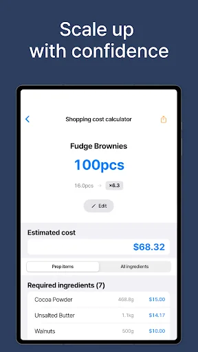 KitchenCost ডাউনলোড করুন – রেসিপি কস্টিং ও মেনু প্রাইসিং অ্যাপ - Screenshot 12