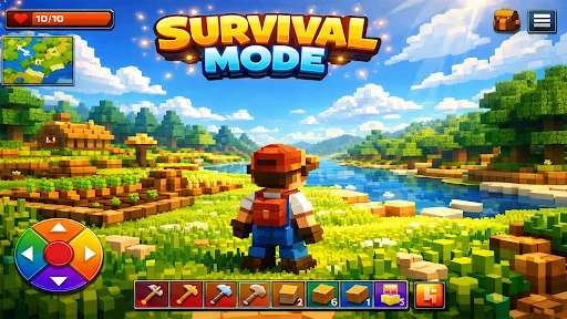 AtharCraft: Building Survival ডাউনলোড করুন – অফলাইন স্যান্ডবক্স গেম - Screenshot 1