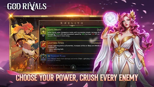 God Rivals: RPG Roguelike ডাউনলোড করুন – ডার্ক ফ্যান্টাসি অ্যাকশন গেম - Screenshot 3