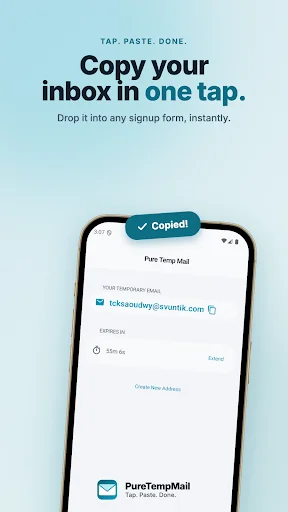 Temp Mail – PureTempMail ডাউনলোড করুন – স্প্যাম মুক্ত ইমেইল সেবা - Screenshot 4