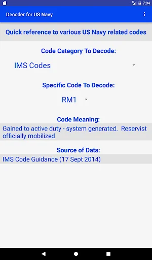 Navy Decoder ডাউনলোড করুন – দ্রুত ইউএস নেভি কোড জানুন - Screenshot 3