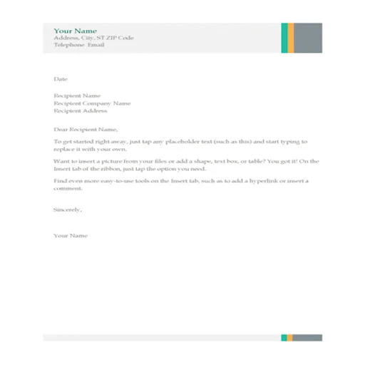 Business Letter Templates ডাউনলোড করুন – পেশাদার ফরম্যাট - Screenshot 5