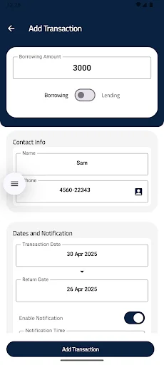 LoanLog ডাউনলোড করুন – আপনার ঋণ ও ধার সহজে ম্যানেজ করুন - Screenshot 9
