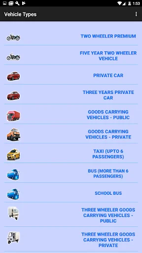 Motor Insurance Calculator EZY ডাউনলোড করুন – গাড়ির প্রিমিয়াম হিসাব করুন - Screenshot 3