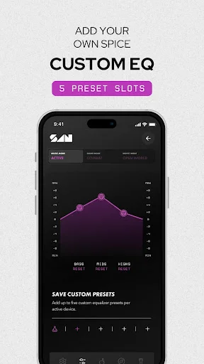 Soundscape | SANWEAR Control ডাউনলোড করুন – অডিও সেটিংস - Screenshot 4