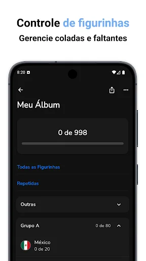 Figurinhas – Álbum da Copa ডাউনলোড করুন – সেরা স্টিকার ট্র্যাকার - Screenshot 2