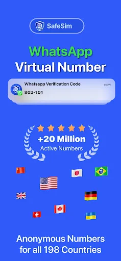 SafeSim ডাউনলোড করুন – ভার্চুয়াল নম্বর ও SMS ভেরিফিকেশন - Screenshot 15