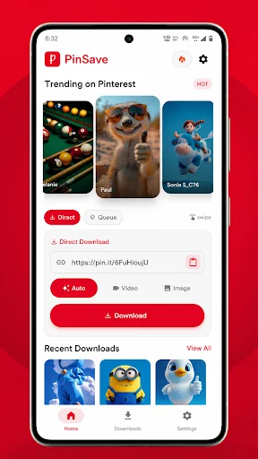 PinSave Pinterest Downloader ডাউনলোড করুন – HD ভিডিও ও ছবি - Screenshot 2