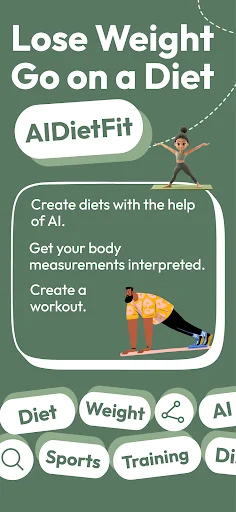 AIDietFit ডাউনলোড করুন: AI-চালিত ওজন কমানোর সেরা ডায়েট ও ওয়ার্কআউট প্ল্যান - Screenshot 1