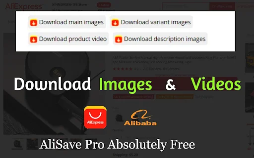AliSave Pro: Download AliExpress & Alibaba Images & Videos - Screenshot 1