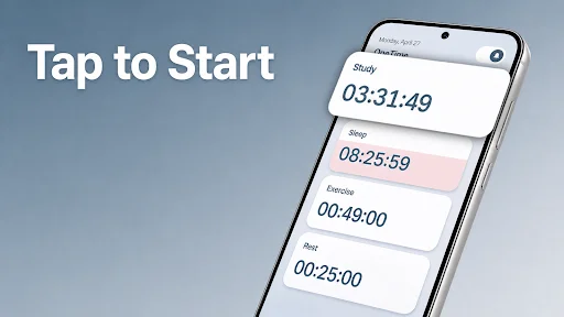OneTime: Time Tracker ডাউনলোড করুন – সময় ব্যবস্থাপনার সেরা অ্যাপ - Screenshot 1